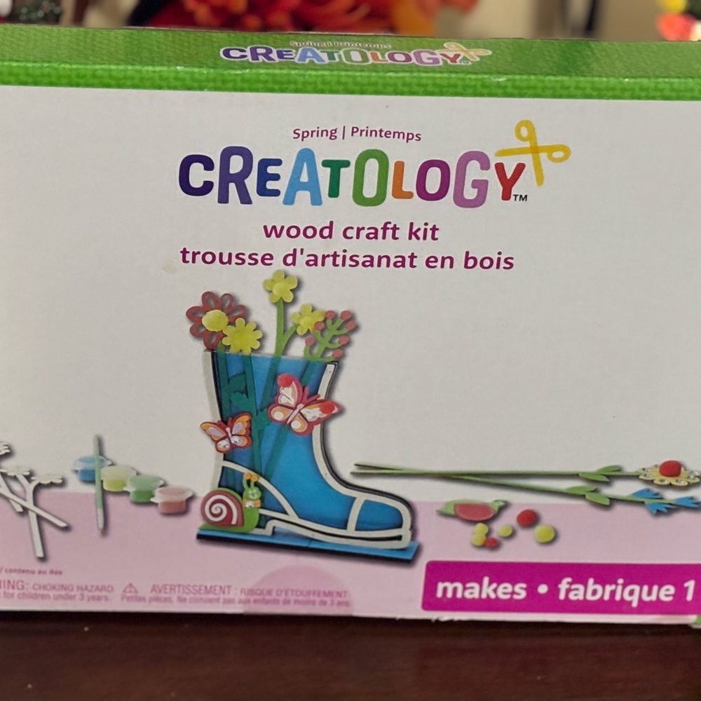 Blue boot Wood Craft Kit for Kids